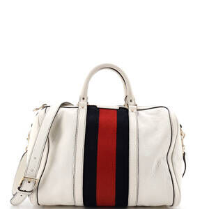 Gucci Vintage Web Boston Bag Leather #249034G84B